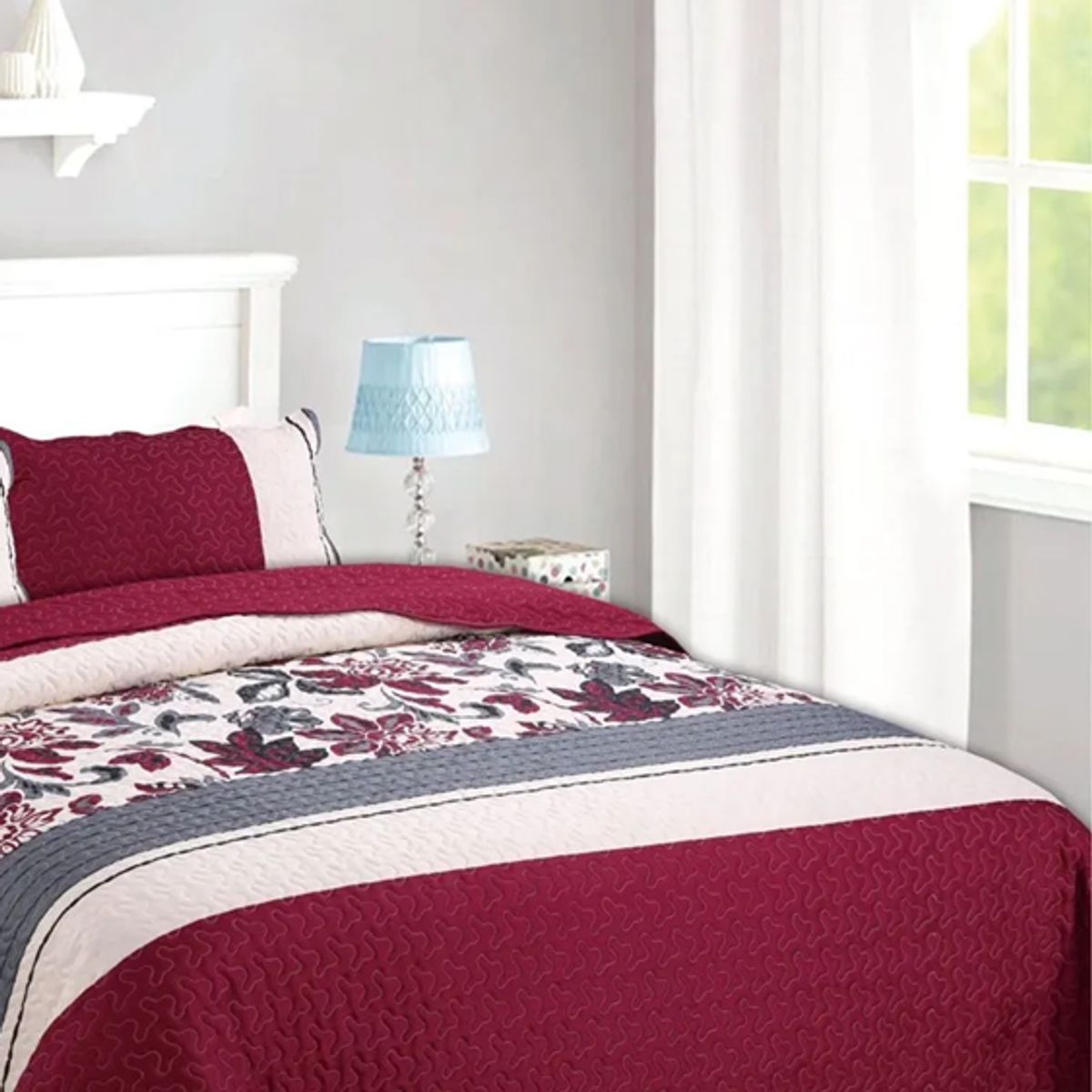 GENERICO - Cubrecama quilt 15 plazas polialgodón varios diseños