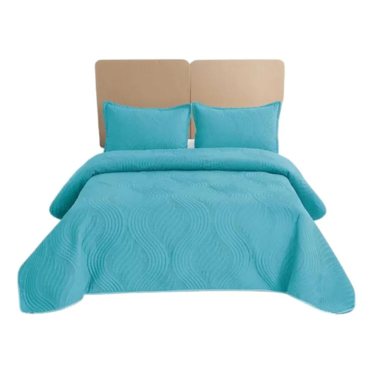 GENERICO - Cubrecama delgado tipo quilt verano king