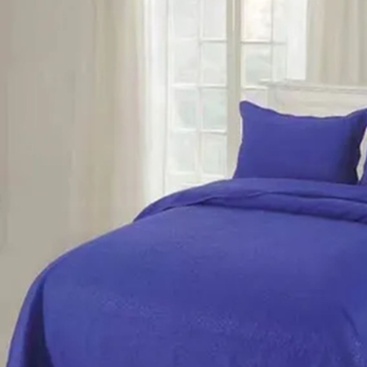 GENERICO - Cubrecama cobertor verano quilt king + 2 fundas lisos