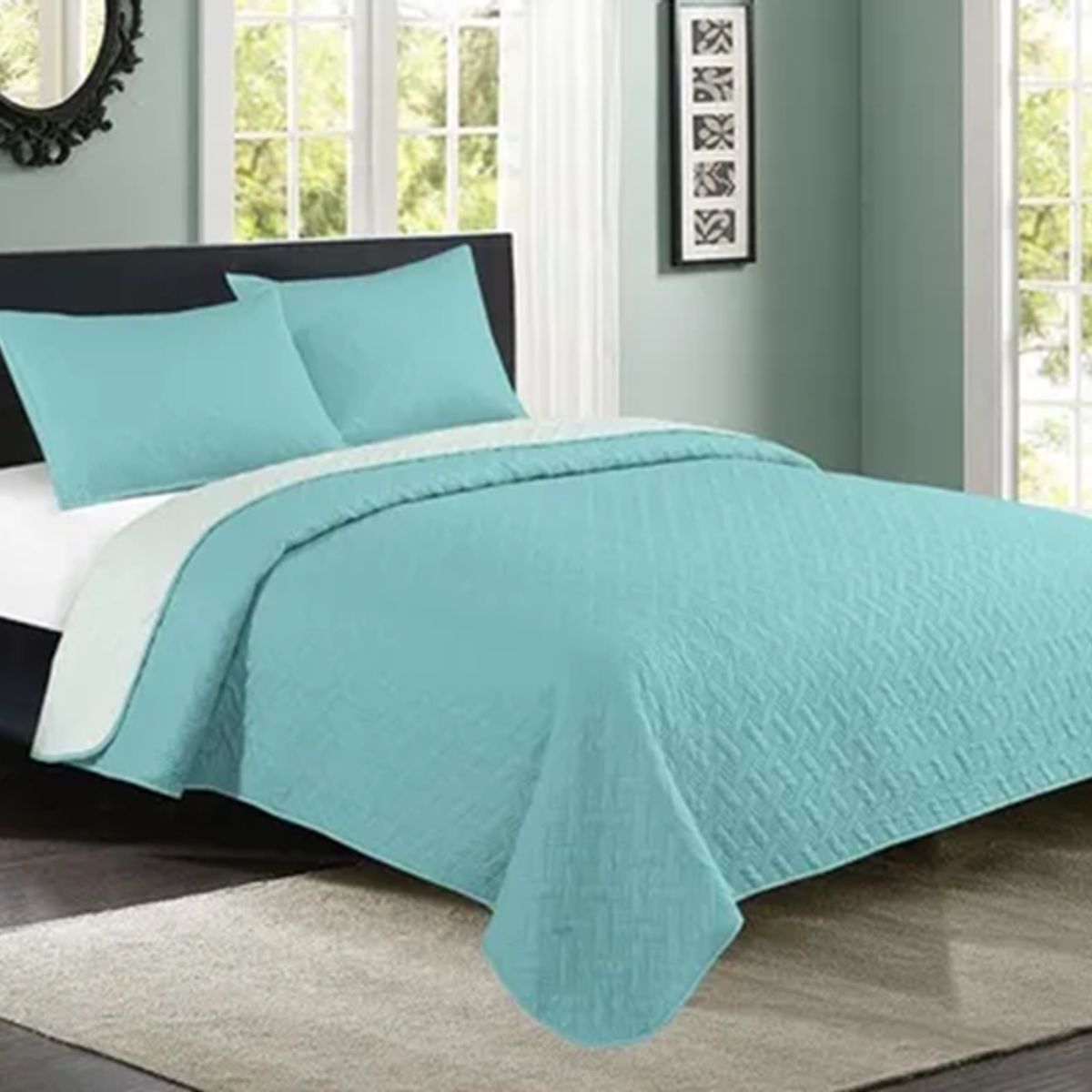 GENERICO - Quilt primavera verano cubrecama king idetex