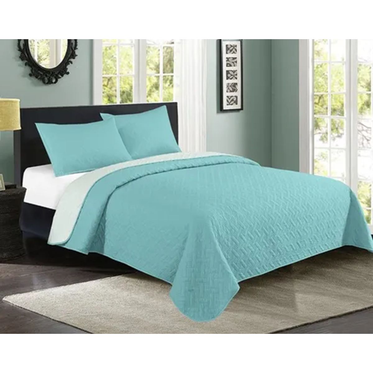 GENERICO - Quilt primavera verano cubrecama king idetex