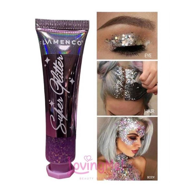 FLAMENCO - Glitter En Gel Para Cuerpo Cabello Y Rostro