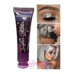 FLAMENCO - Glitter En Gel Para Cuerpo Cabello Y Rostro