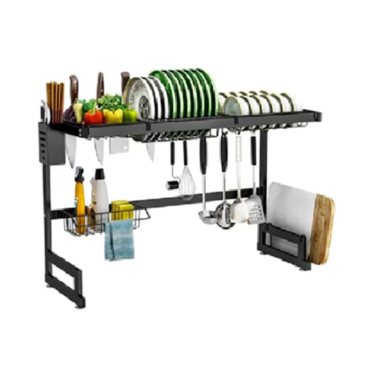 GENERICO - Betensh rack escurridor 85cm color negro