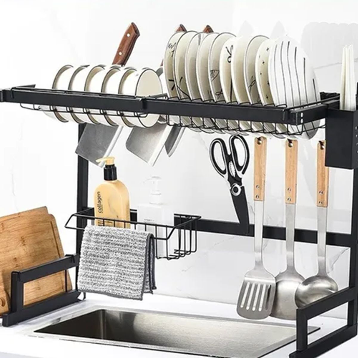 GENERICO - Rack escurridor cocina platos 65cm