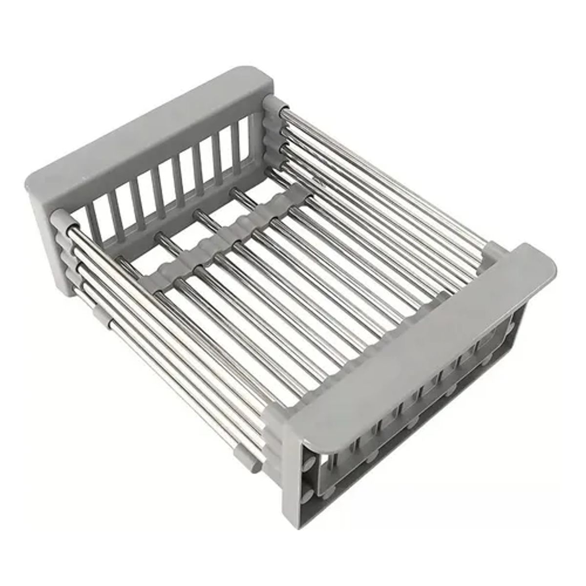 GENERICO - Escurridor lavaplatos alimentos color plateado