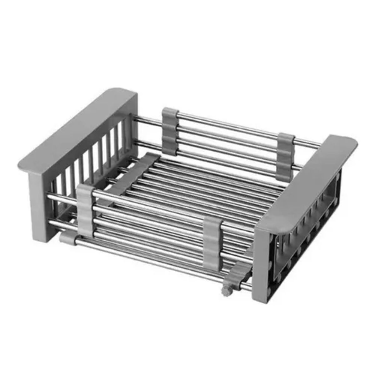 GENERICO - Escurridor lavaplatos alimentos color plateado