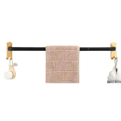 OEM - Toallero Negro y Dorado 60cm