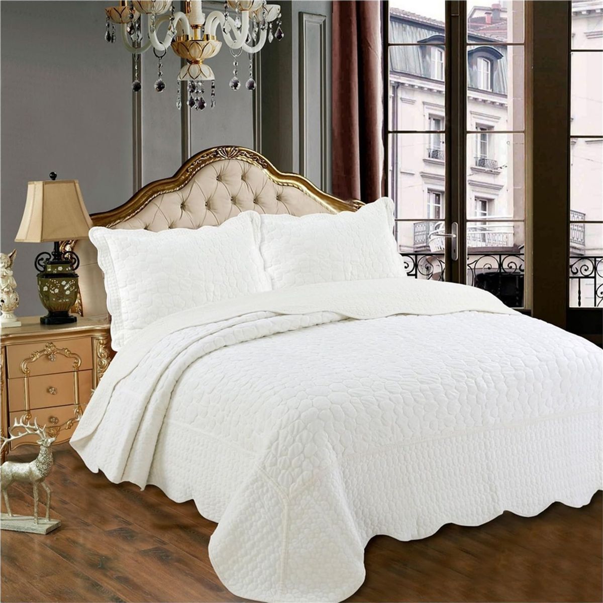 GENERICO - Cubrecama quilt verano 15 plaza + funda d4