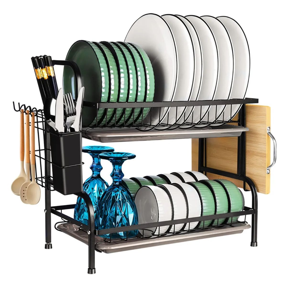 GENERICO - Secaplatos organizador cocina metal