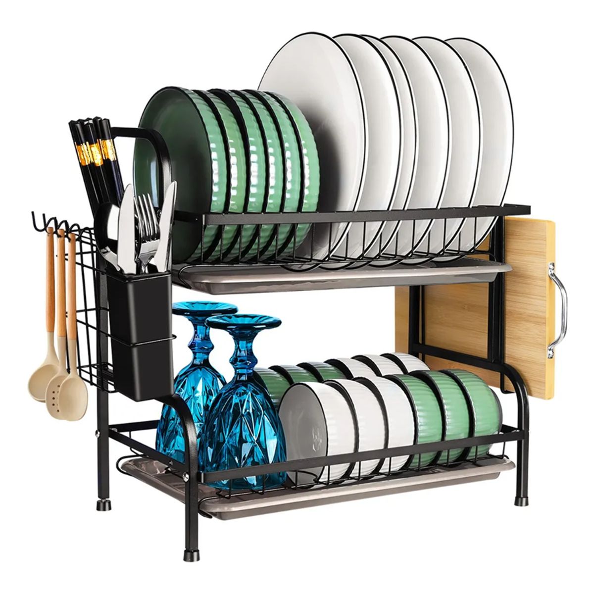 GENERICO - Secaplatos organizador cocina metal