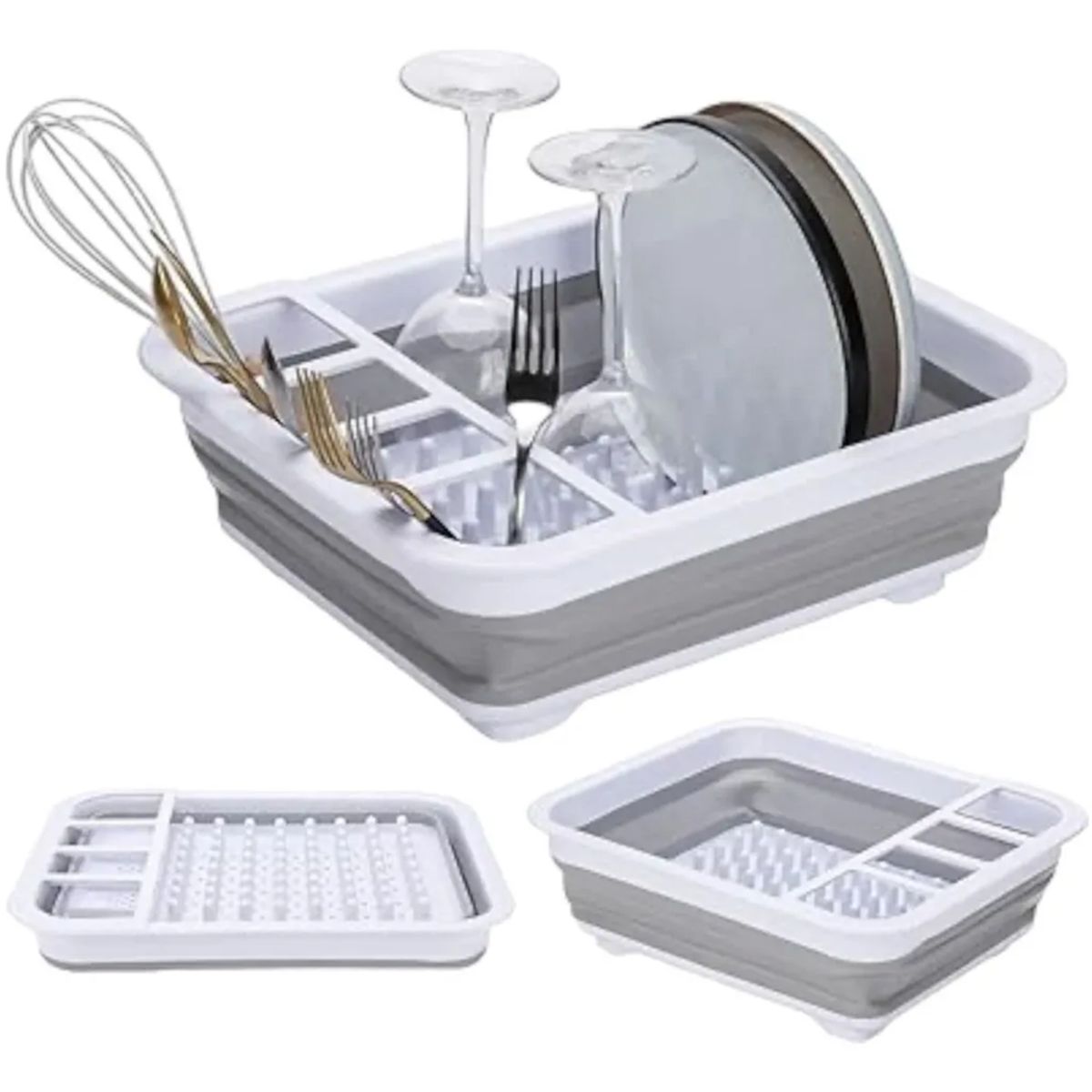 GENERICO - Escurridor cocina platos plástico plegable