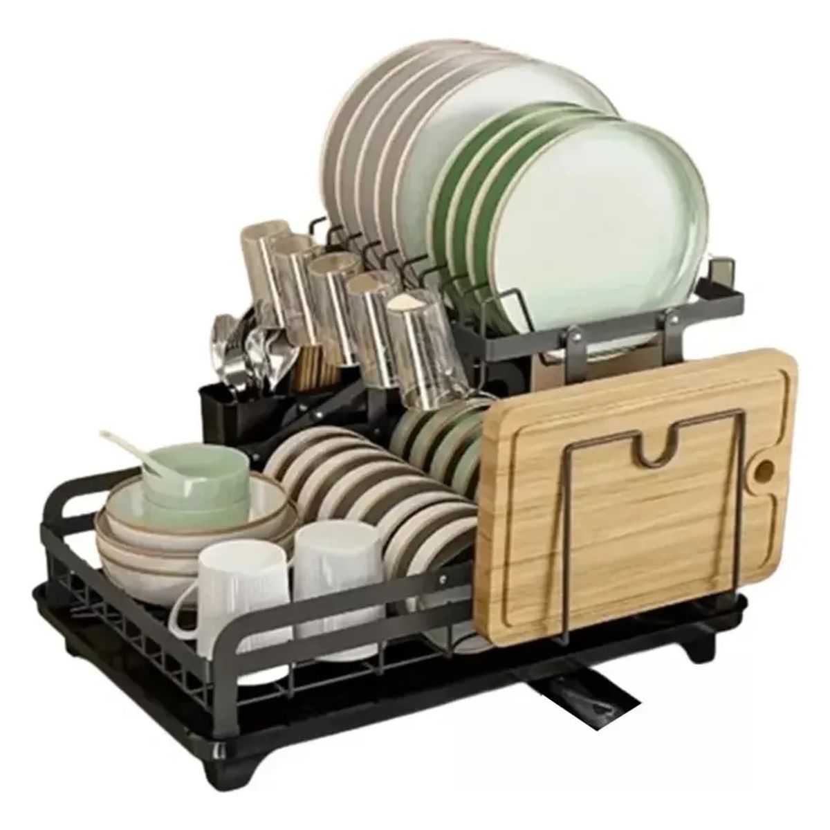 GENERICO - Secaplatos escurridor loza 2 niveles cocina