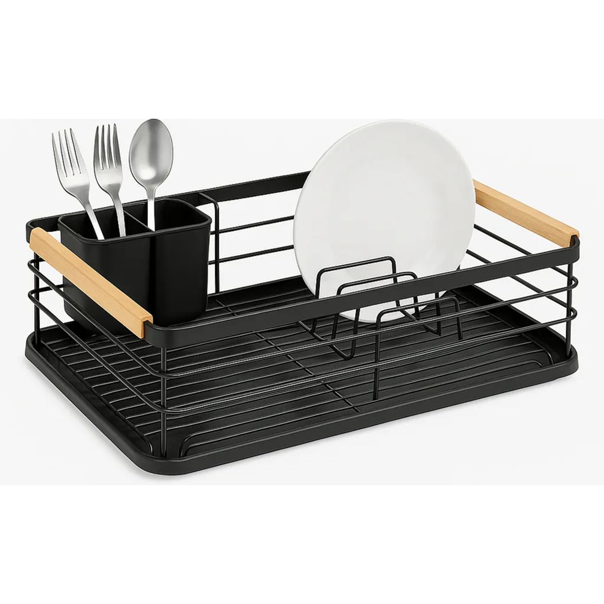 GENERICO - Secaplatos platera acero carbono con cubiertero