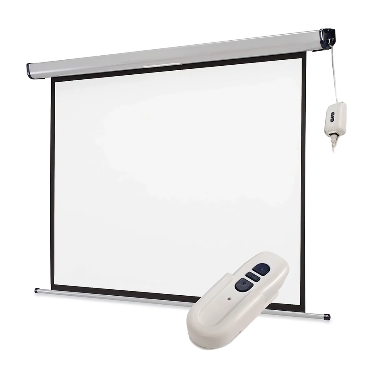 Telón Eléctrico para Proyección 1,08 x 1,44 m (70") con Control Remoto, marca QUARTET - Foto 2