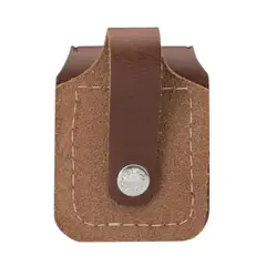 ZIPPO - Estuche LPLB Brown Leather Lighter Pouch with Loop