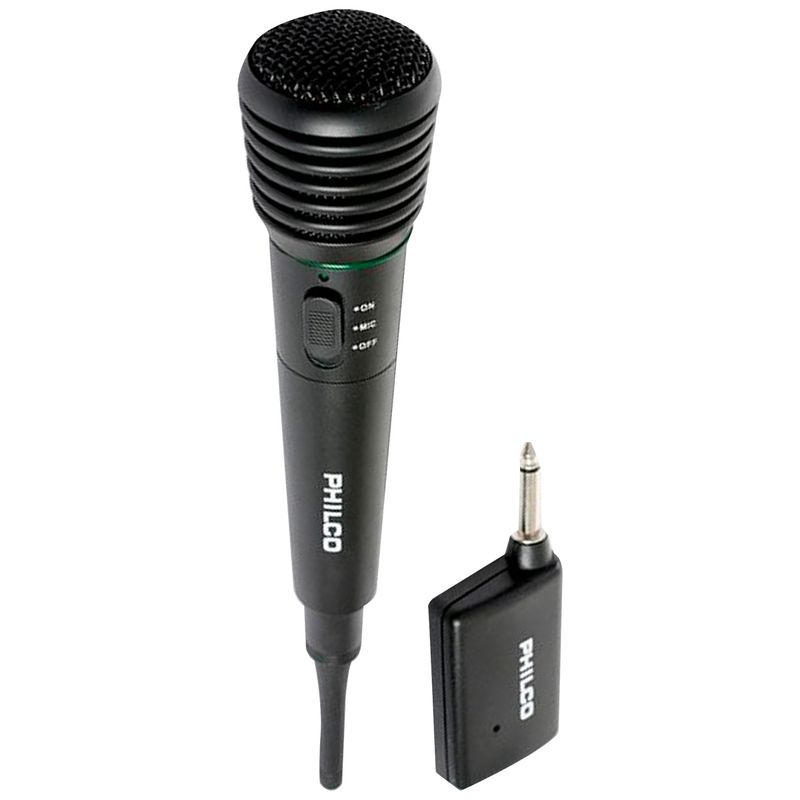 PHILCO - Microfono Inalambrico Y Con Cable Para Karaoke Philco WM308