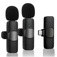 JOIGO - Kit de 2 Microfonos Inalámbricos Solapa Para Celular USB-C