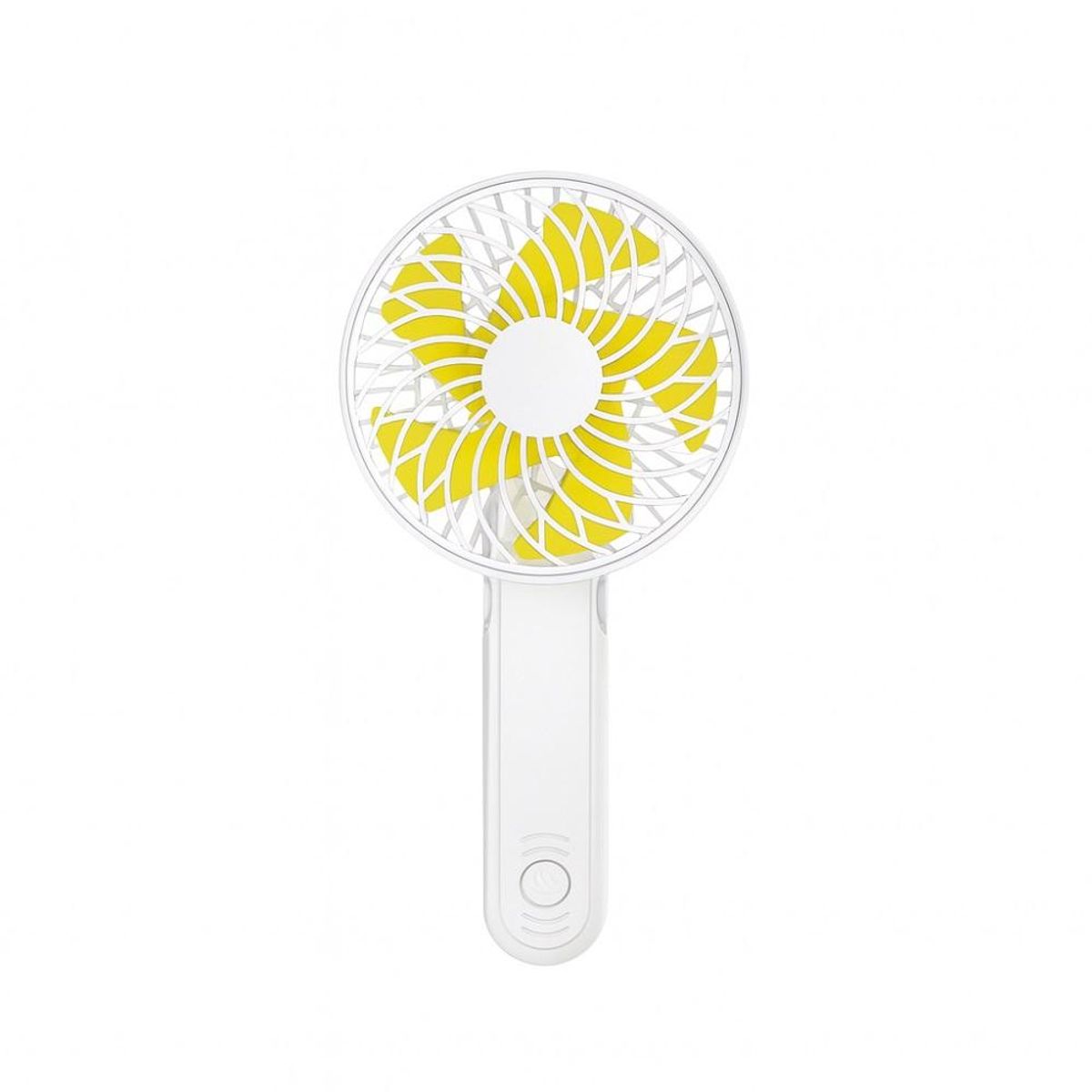 GENERICO - Mini Ventilador Portátil de Mano 3 Velocidades Recargable - Blanco