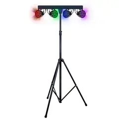 MICROLAB - Pedestal Led De Luz Fiesta Stand PAR Light RGB 8359