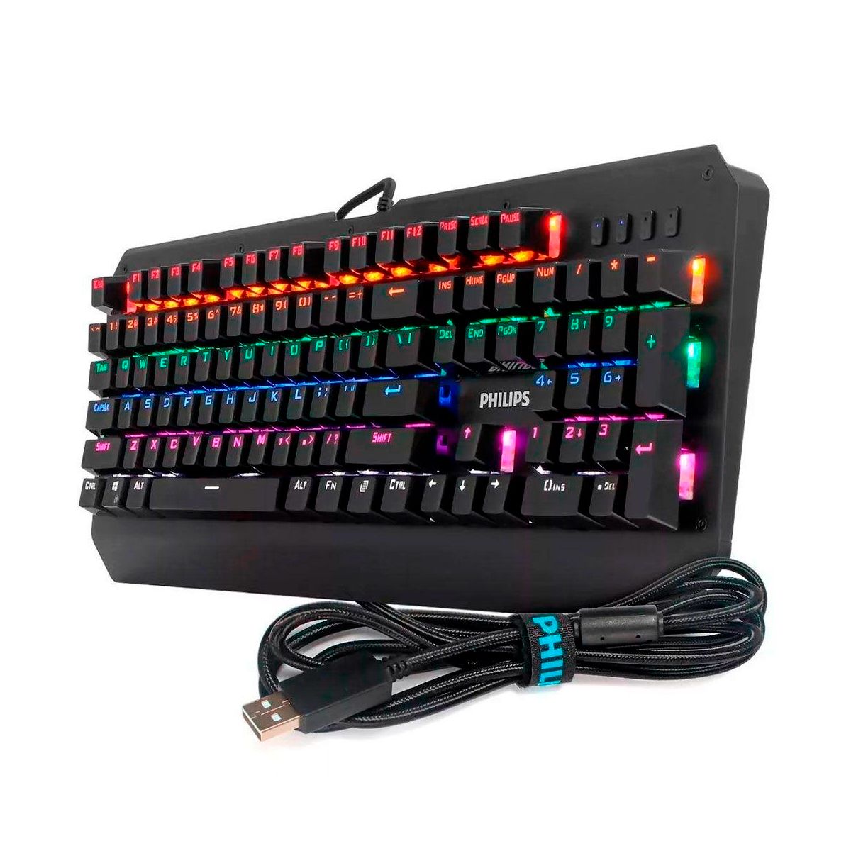 PHILIPS - Teclado Con Cable USB Para Juegos Philips G413 Mecanico