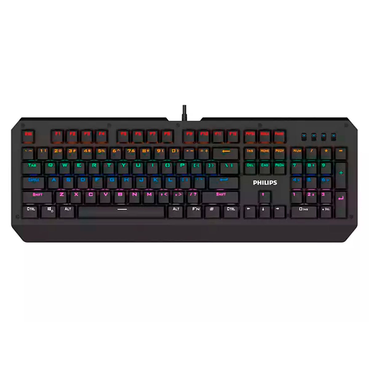 PHILIPS - Teclado Con Cable USB Para Juegos Philips G413 Mecanico