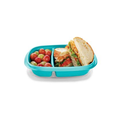 Imagen 2 del producto Pack 3 Herméticos Rubbermaid Take Alongs Snack To Go Rectangular 887ml Verde o Azul