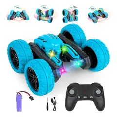 GENERICO - Auto stunt rc 360 doble azul