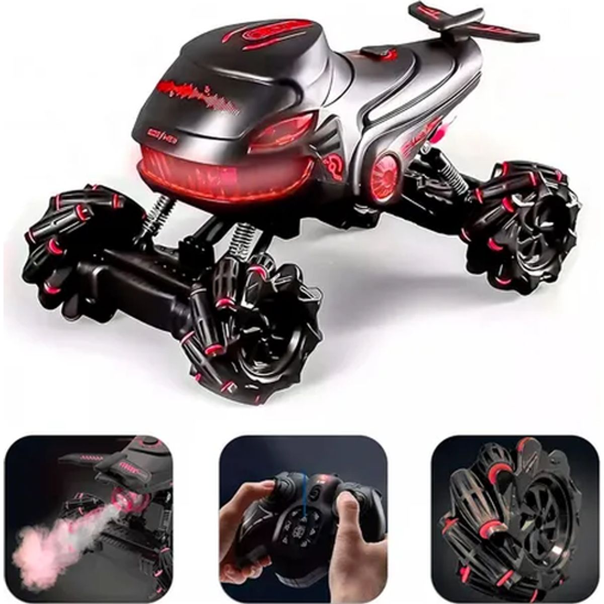 GENERICO - Monster truck rc lanza agua luces