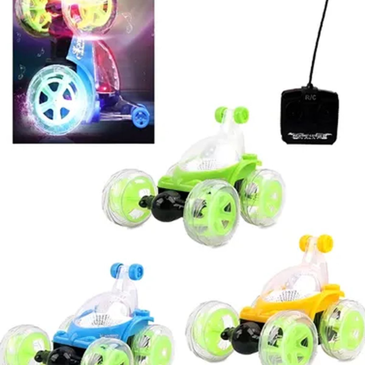 GENERICO - Auto loco rc 360° luces sonido