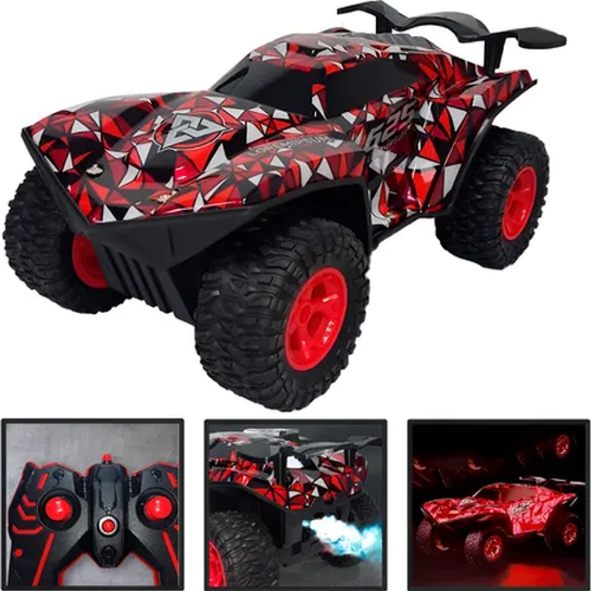 GENERICO - Monster truck rc 625 iluminado 24ghz