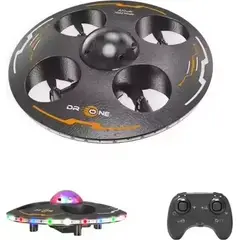 GENERICO - Drone ovni ufo rc 24ghz led negro