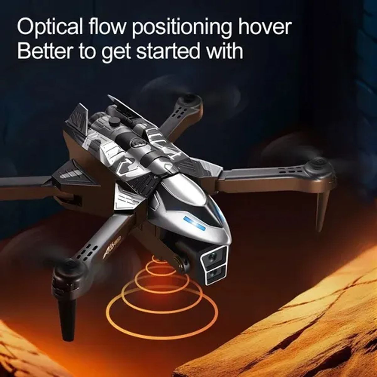 GENERICO - Drone cámara wifi plegable recargable