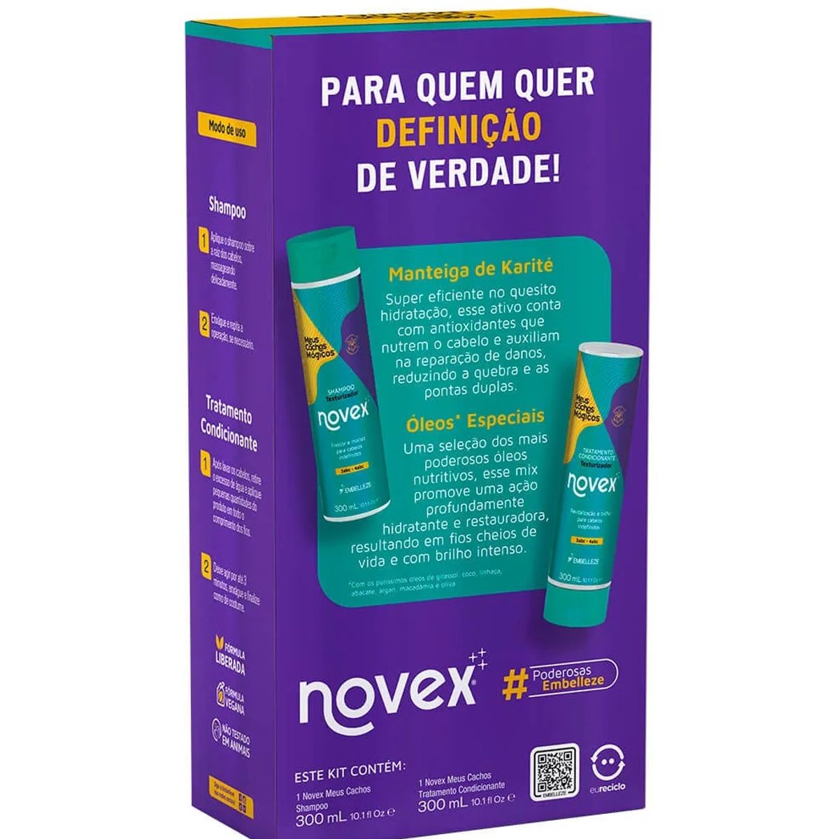 NOVEX - KIT SHACOND MEUS CACHOS MAGICOS 300ML NOVEX
