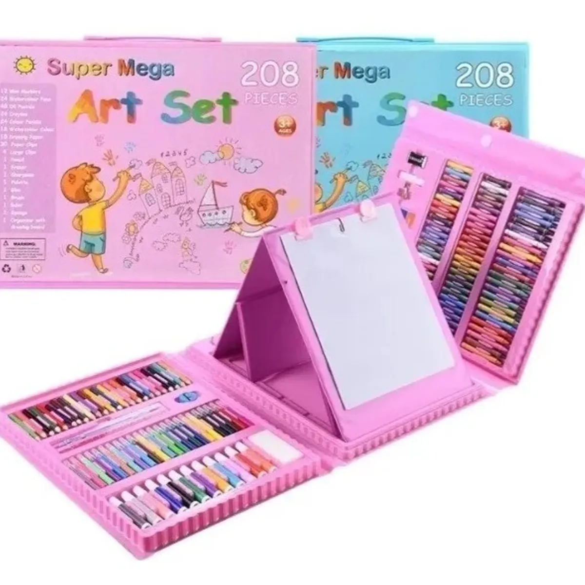 GENERICO - Set De Dibujo Portátil 208 Piezas De Arte Para Niños Kit