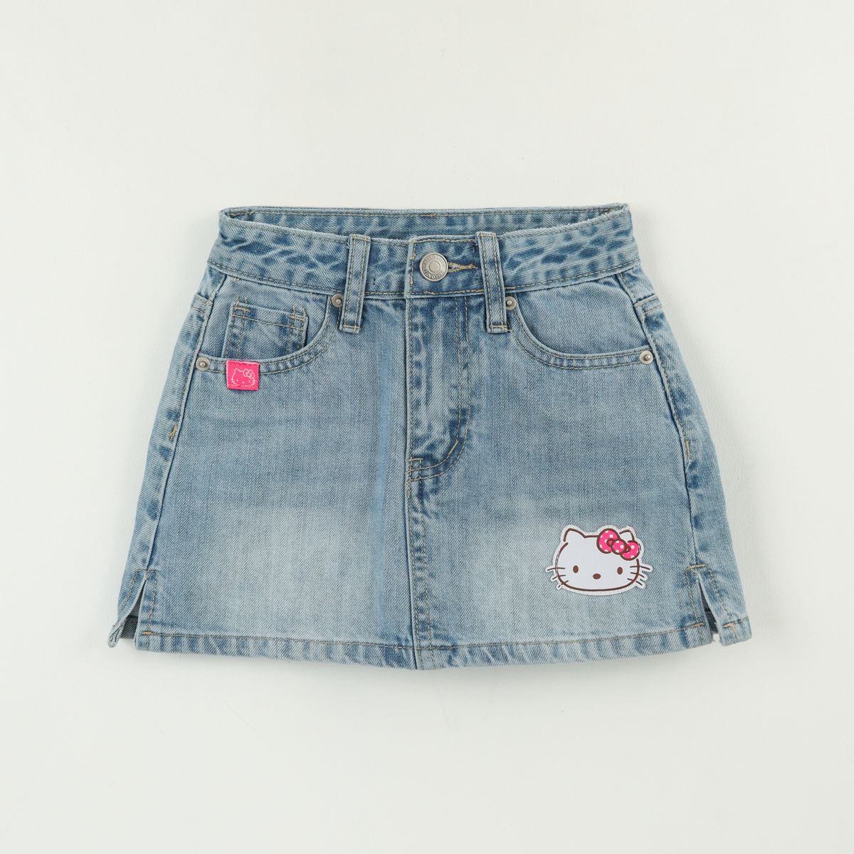 HELLO KITTY - Falda Niña Azul Denim Hello Kitty