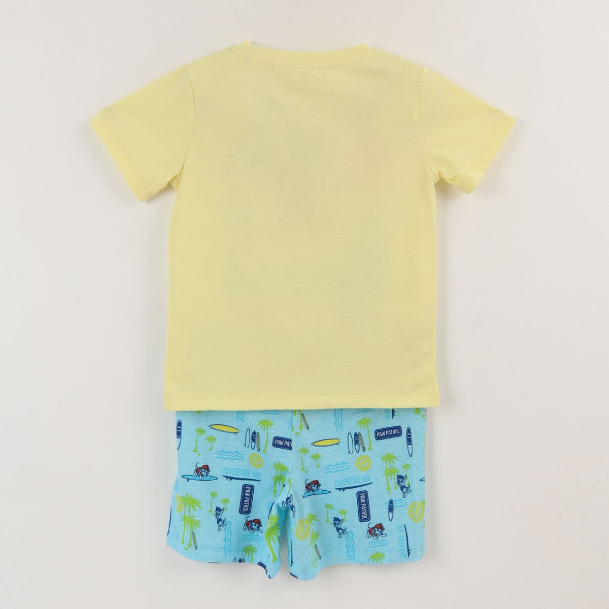 PAW PATROL - Pijama Manga Corta Niño Amarillo Surf Waves Paw Patrol