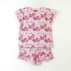 DISNEY - Pijama Manga Corta Niña Rosado Full Print Minnie