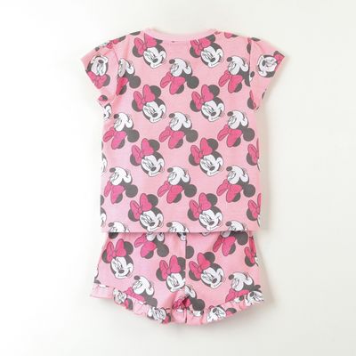 Imagen 2 del producto Pijama Manga Corta Niña Rosado Full Print Minnie