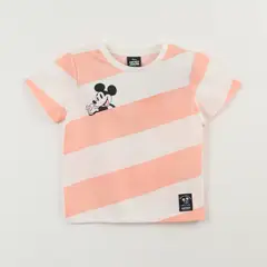 DISNEY - Polera Manga Corta Niño Crudo Estampado Mickey