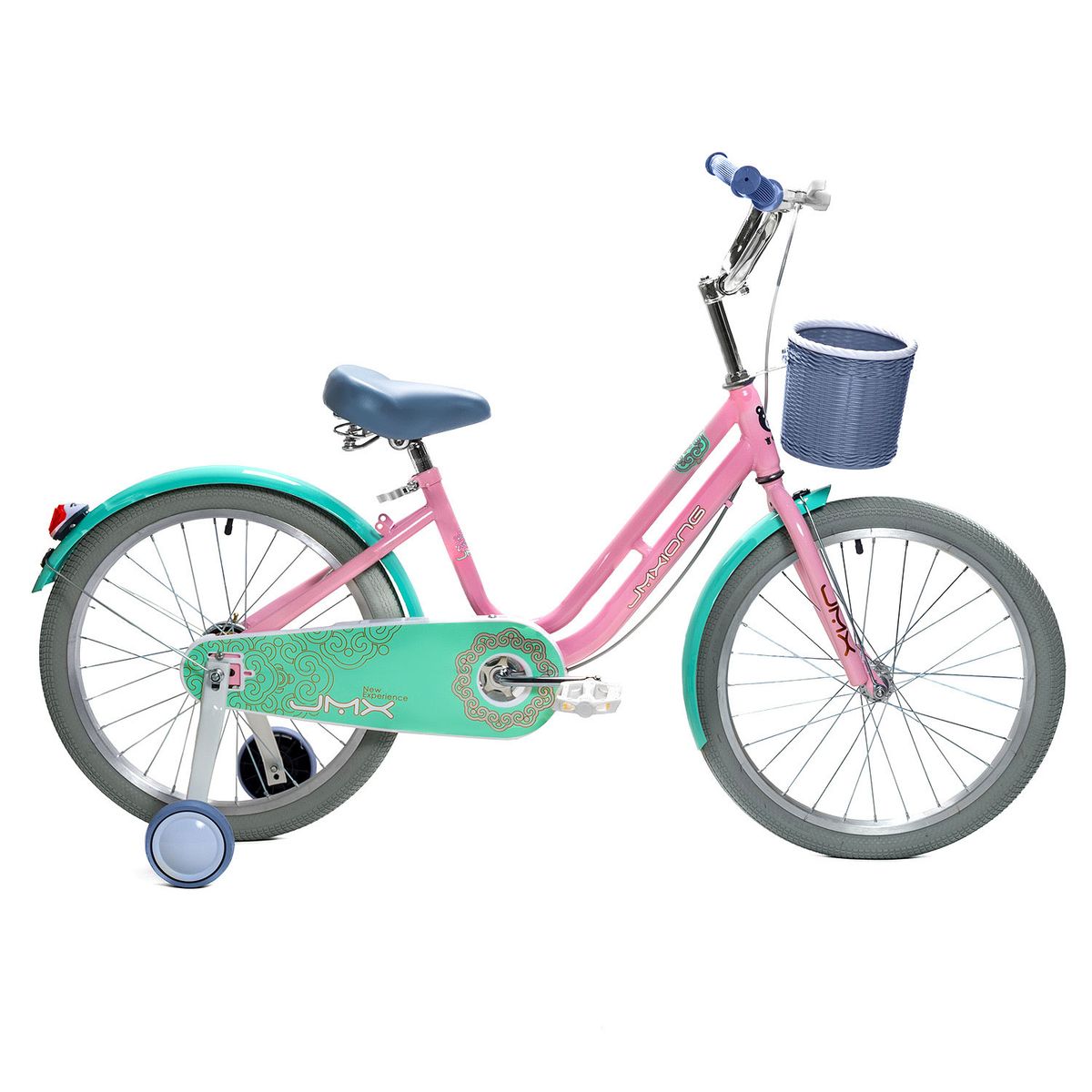 MUNDO ONLINE - Bicicleta Infantil Aro 20 Paseo con Rueditas y Canasto