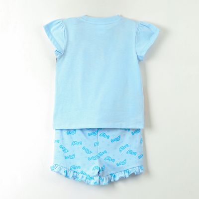 Imagen 2 del producto Pijama Manga Corta Niña Celeste Bingo &