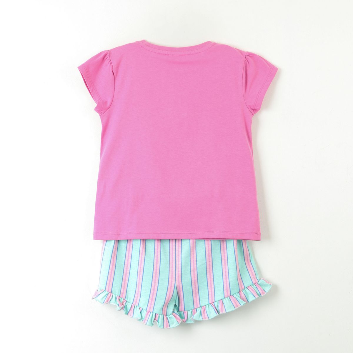 DISNEY - Pijama Manga Corta Niña Rosado Bata Lilo & Stitch Disney