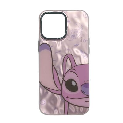 Imagen 2 del producto Carcasa Para IPhone 16 Pro Max Lilo y Stich Tornasol Rosa