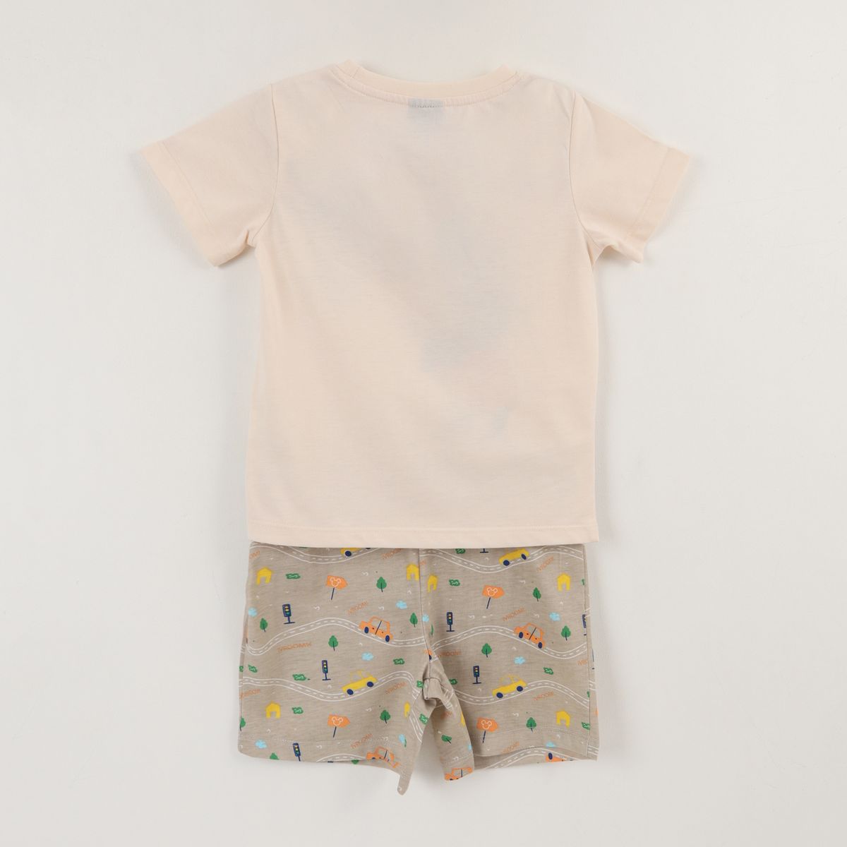 DISNEY - Pijama Manga Corta Niño Beige Go Mickey Disney