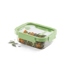 LEKUE - Recipiente hermético 100% de vidrio 1050 ml rectangular