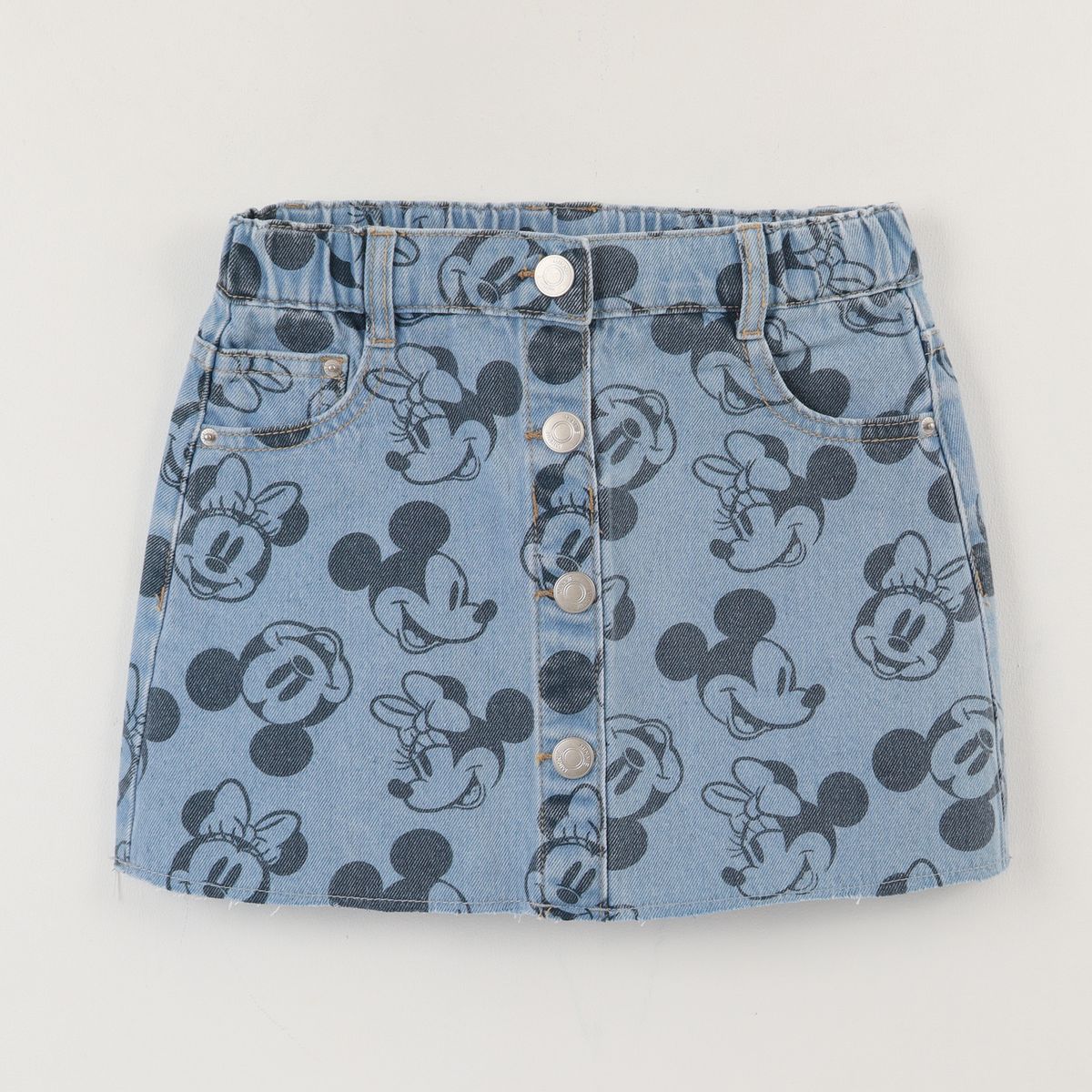 DISNEY - Short Niña Azul Mezclilla Minnie Disney