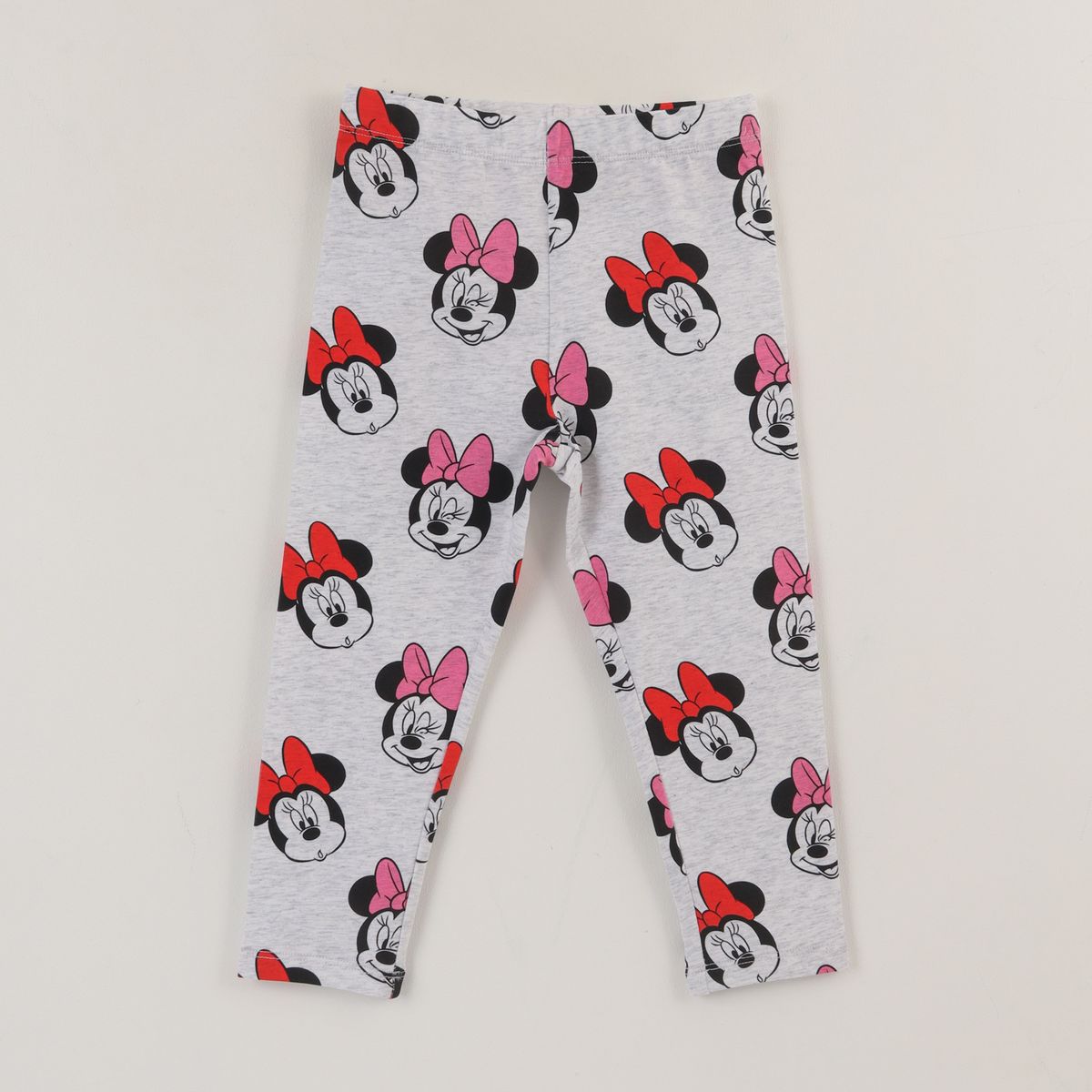 DISNEY - Calza Niña Gris Caras Minnie Disney