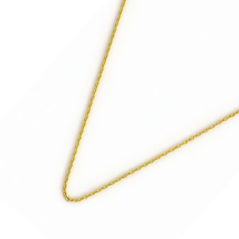 JB JOYAS BARON - Cadena de Plata Esterlina 925 Limada revestida en Oro 18kt