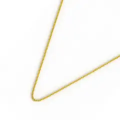 JB JOYAS BARON - Cadena de Plata Esterlina 925 Limada revestida en Oro 18kt